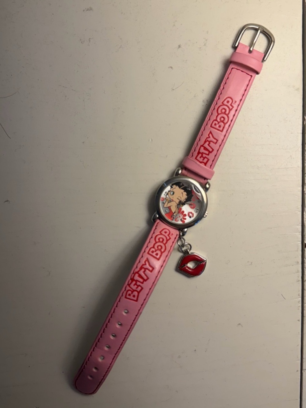 Betty boop watch with charm